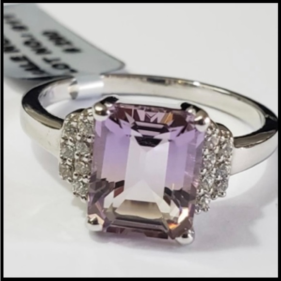 On Sale - 925 Silver & Ametrine Ring and Earrings - Picture 3 of 3